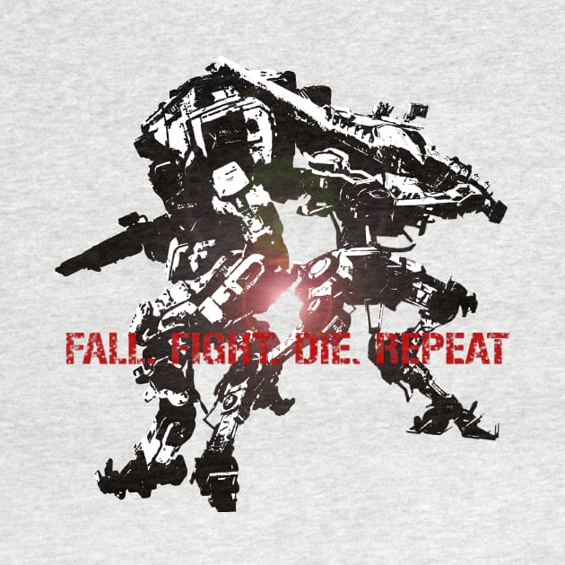 Fall. Fight. Die. Repeat. (Titanfall 2/Edge of Tomorrow mashup contrast) by Ironmatter